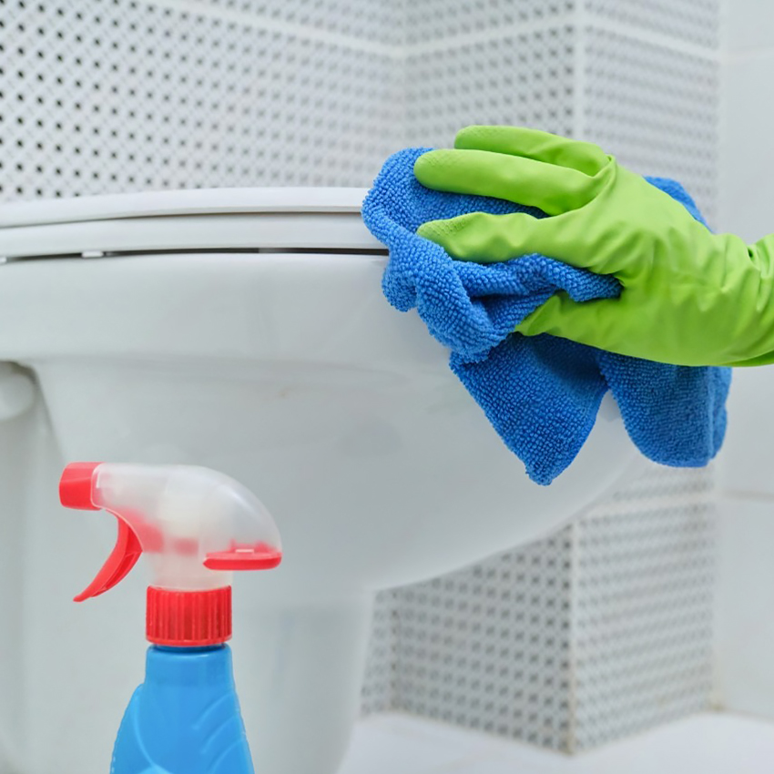 This process helps maintain sanitary restrooms,