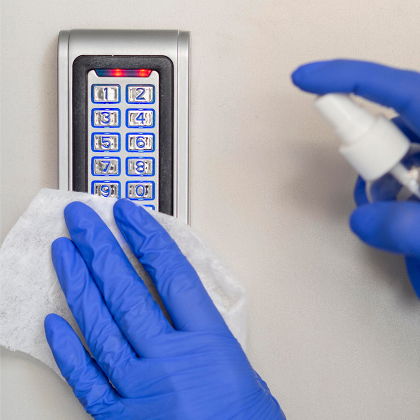 This process helps reduce germ spread,